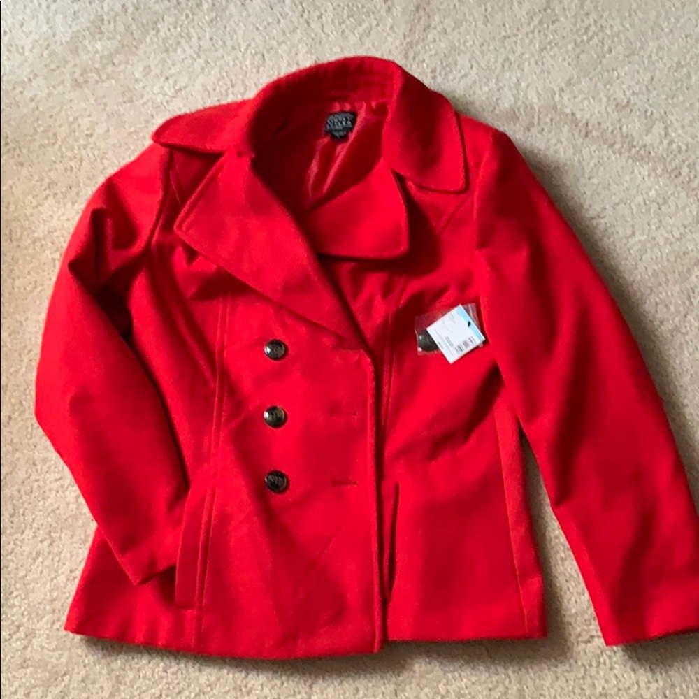 Red Pea coat